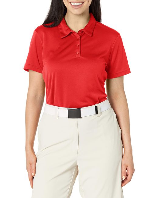 Adidas Red Golf Performance Primegreen Polo Shirt