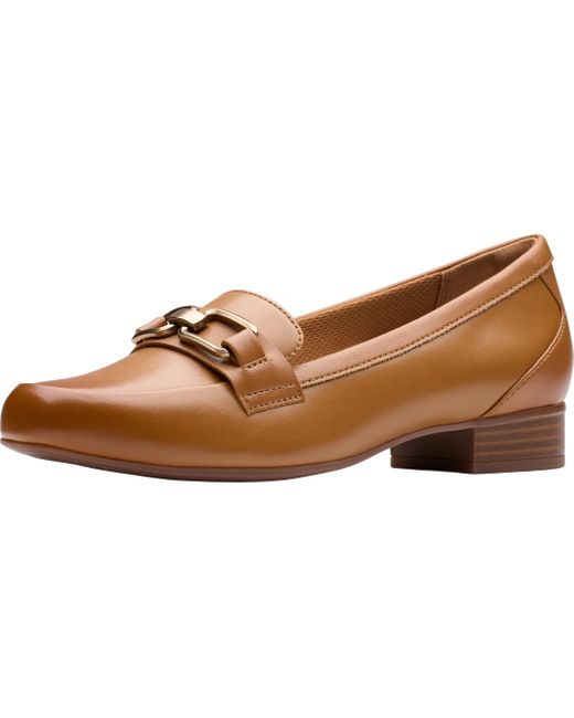 Clarks Black Juliet Echo Tan Leather Medium 8