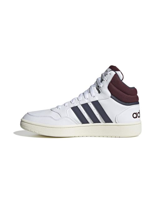 adidas Originals Hoops 3.0 Mid White/shadow Navy/shadow Red 9.5 D in Blue  for Men | Lyst