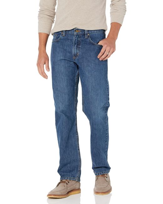 Carhartt Blue Relaxed Fit 5-pocket Jean for men