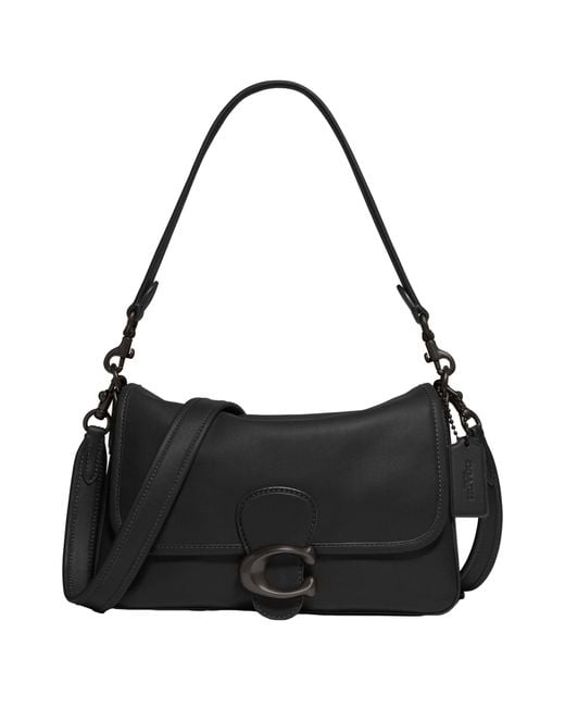 COACH Black Soft Calf Leather Tabby Shoulder Bag