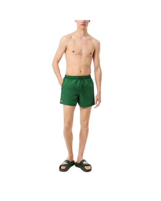 Lacoste Green Quick-dry Swim Trunks for men