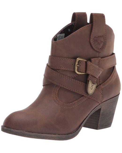 Rocket Dog Brown Satire Lane Pu Western Boot