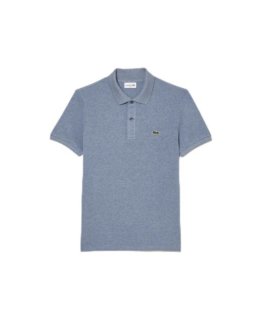 Lacoste Blue Classic Pique Slim Fit Short Sleeve Polo Shirt for men