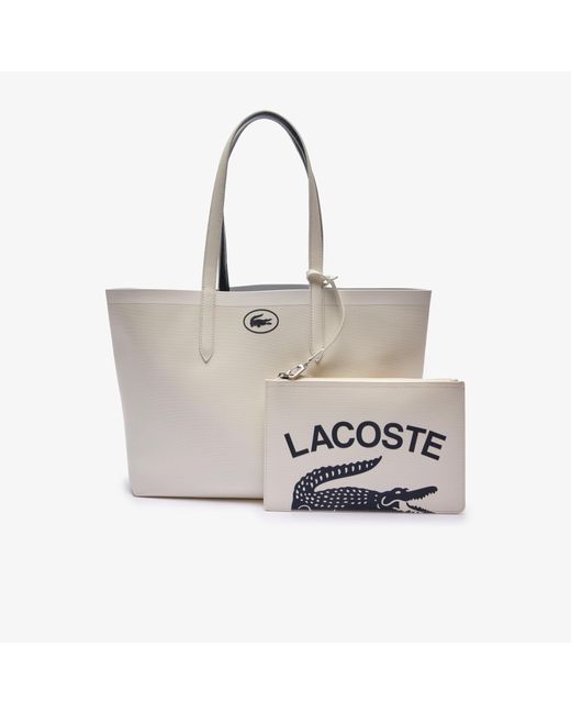Lacoste White Shopping Bag