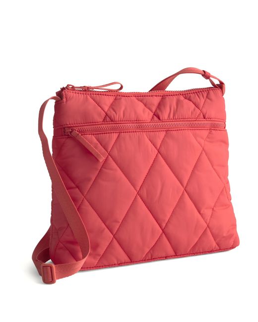 Vera Bradley Red Featherweight Original Zip Hipster Crossbody Bag
