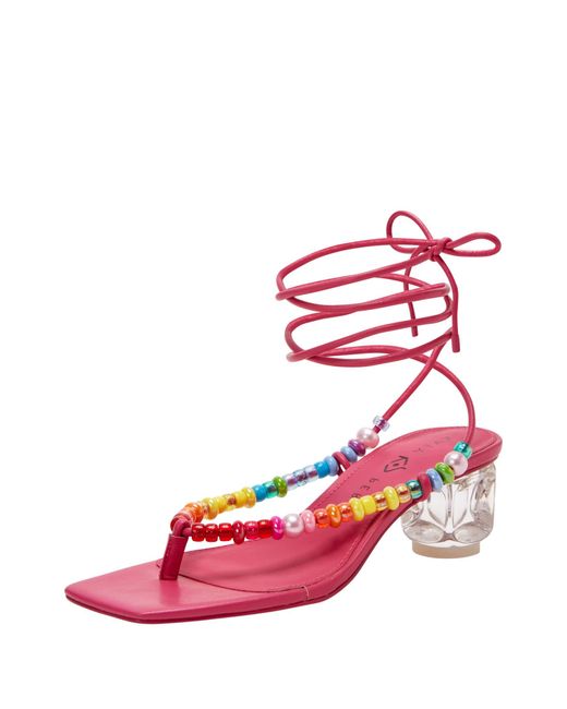 Katy Perry Pink The Cubie Bead Sandal Heeled
