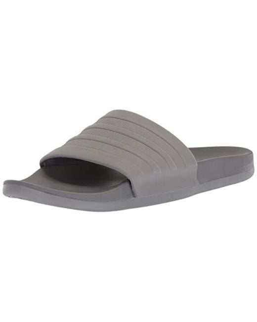 Adidas Gray Performance Adilette Comfort Slide Sandal, Grey Three/grey Three/grey Three, 10 M Us for men