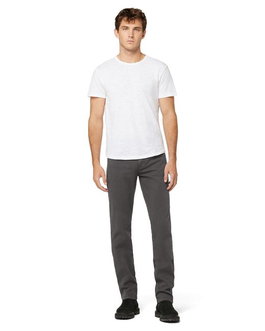 Joe's Jeans White Brixton Non-denim Straight And Narrow Leg Twill Pant for men