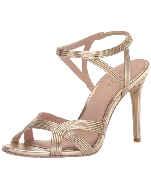 Rachel Zoe Natural Isabella Sandal-metallic Nappa Heeled