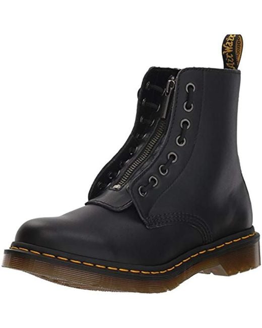 Dr. Martens Lace 1460 Pascal Frnt Zip Mid Calf Boot in Black Save 14 Lyst