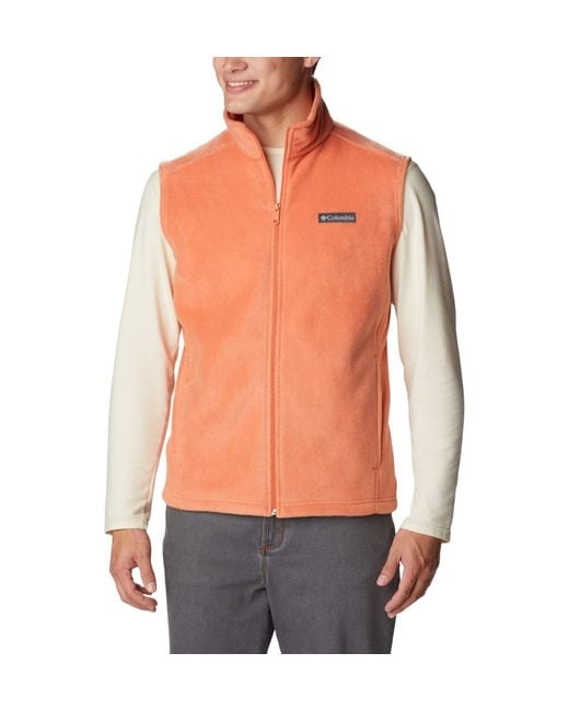 Columbia Orange Steens Mountain Vest for men