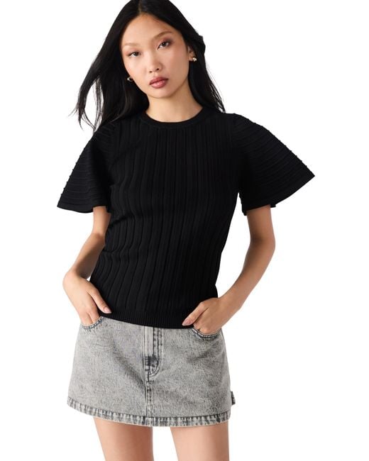 Steve Madden Black Allie Pullover Sweater