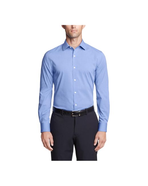 Tommy Hilfiger Blue Dress Shirt Slim Fit Essentials for men