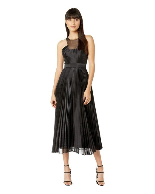 BCBGMAXAZRIA Pleated Gown in Black Lyst