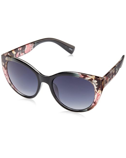 Nanette Lepore Blue Nn262 Bold Floral Uv Protective Cat Eye Sunglasses. Fashionable Gifts For Her
