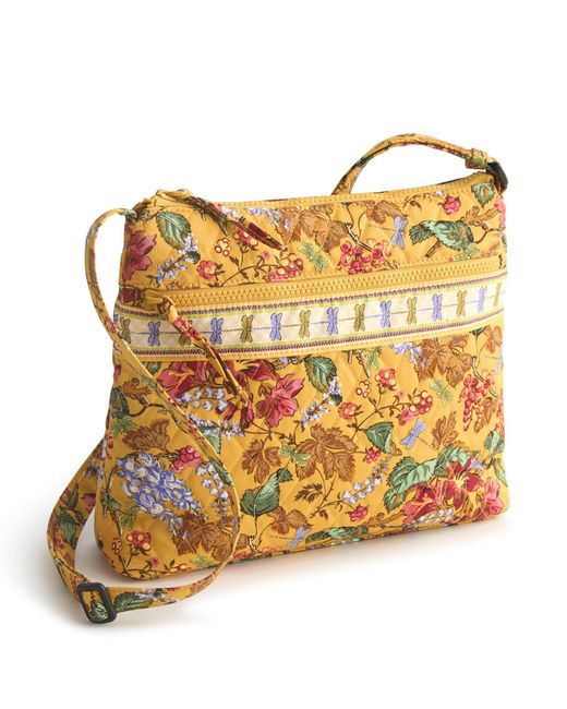 Vera Bradley Metallic Premium Cotton Original Zip Hipster Crossbody Bag
