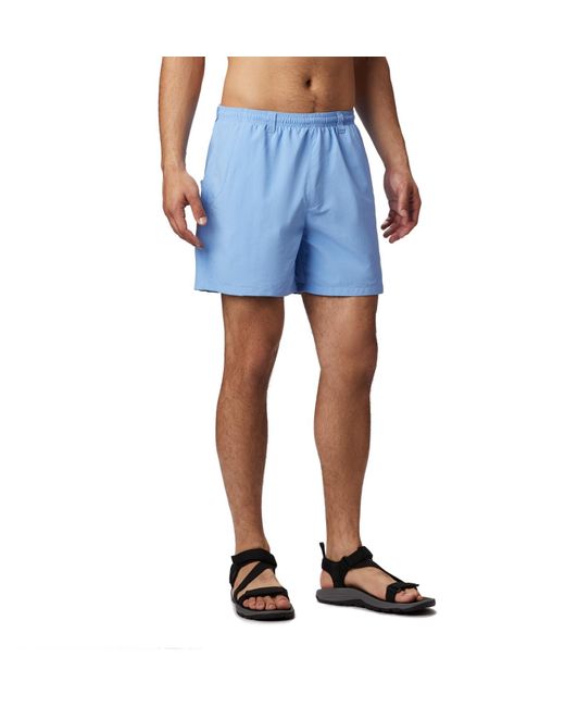 Columbia Blue Pfg Backcast Iv Quick Dry Swim Shorts for men