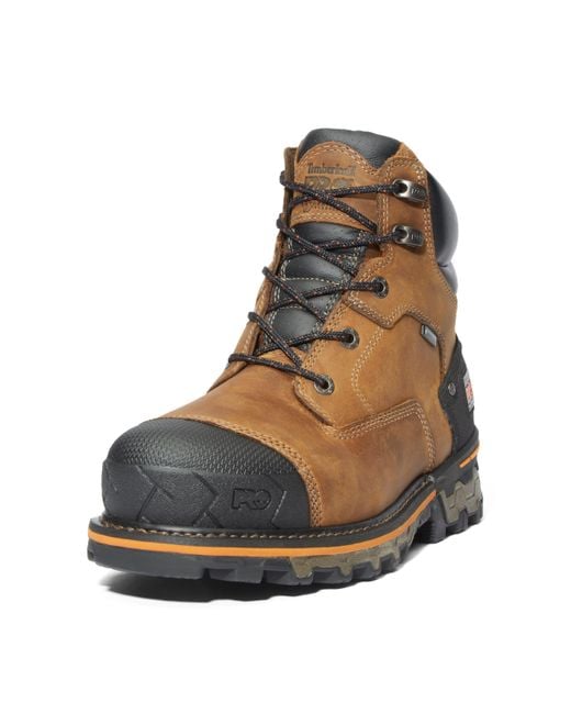 Timberland Brown Boondock 6 Inch Soft Toe Waterproof Industrial Work Boot for men