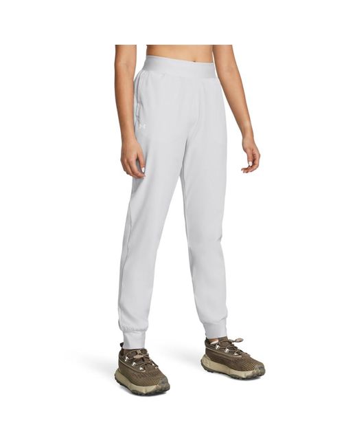 Under Armour White Rival High-rise Woven Pants