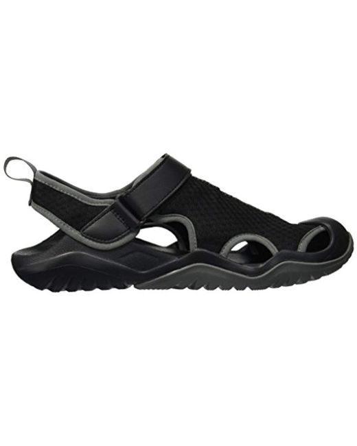 crocs men's swiftwater mesh deck sandal sport