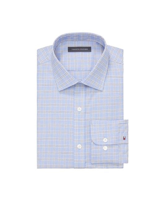 Tommy Hilfiger Blue Dress Shirt Slim Fit Essentials for men