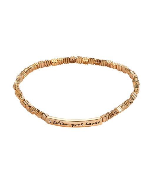 ALEX AND ANI Metallic Follow Your Heart Stretch Bracelet