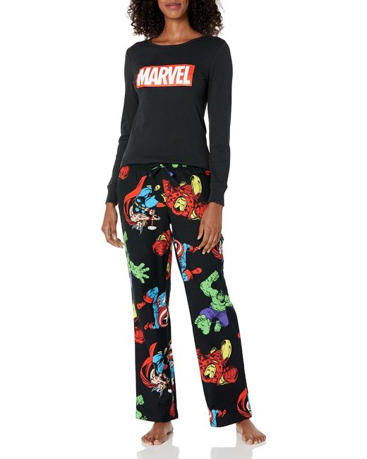 Amazon Essentials Black Disney | Marvel | Star Wars Flannel Pajama Sleep Sets
