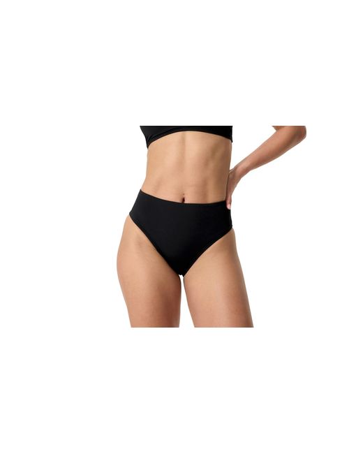 Speedo Black Swimsuit Bikini Bottom Essentials Soft Fabric