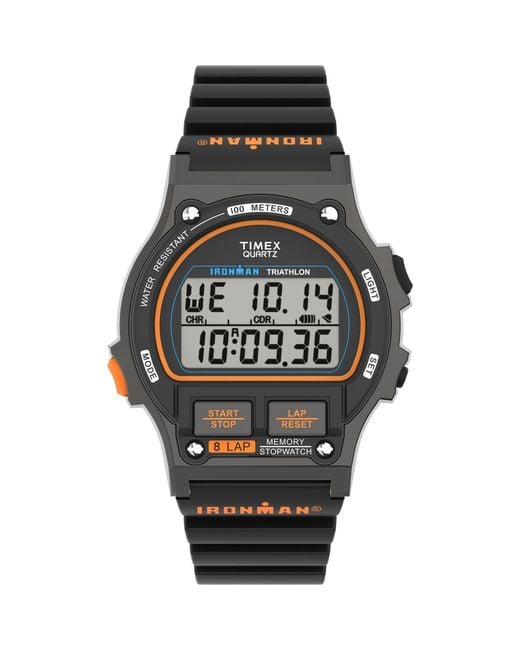 Timex Digital Quarz Uhr mit Polykarbonat Armband TW5M543009J in Black für Herren