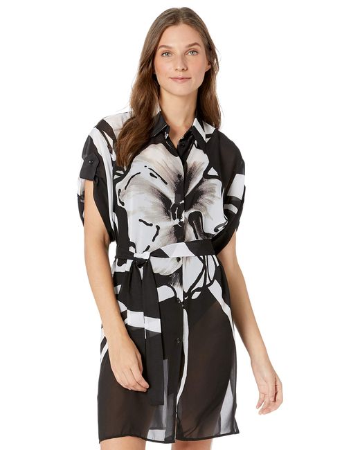 shirt dress swim cover up