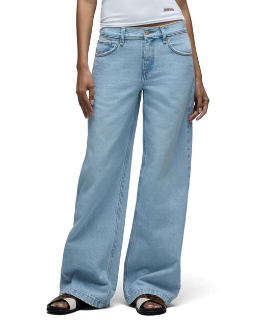 Hudson Jeans Women's Blue Rylee Low Rise Loose Pant Jeans