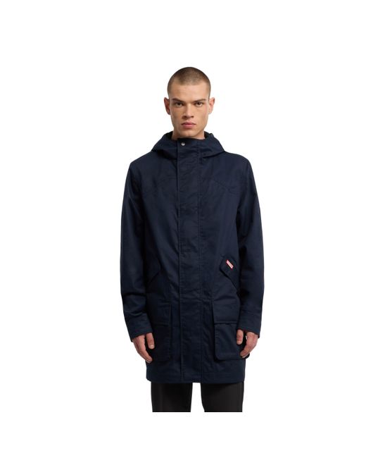 Hunter Blue Downing Rain Jacket for men