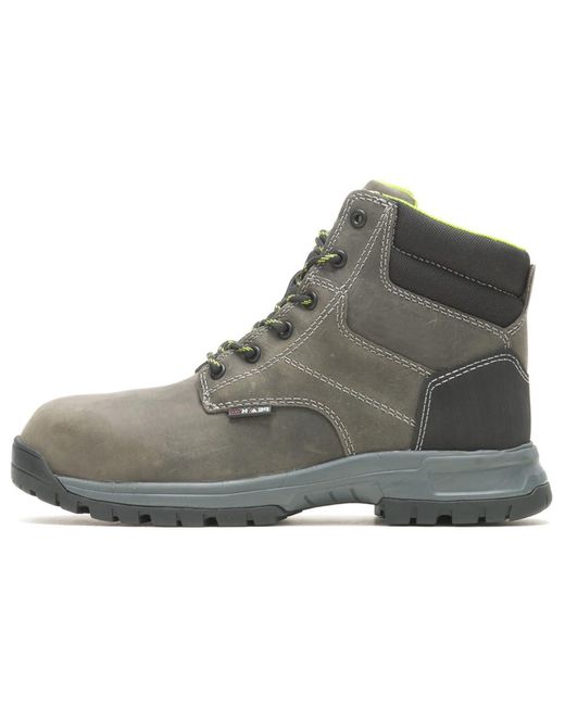 Wolverine Gray Piper Waterproof Composite Toe 6in Construction Boot
