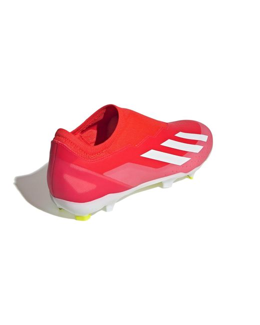 Adidas Red X Crazyfast League Laceless Firm Ground Sneaker