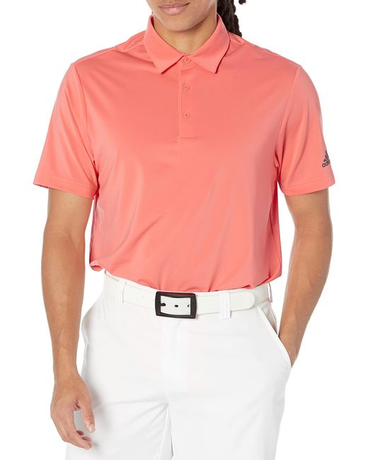 Adidas Pink Golf Ultimate365 Solid Polo Shirt for men