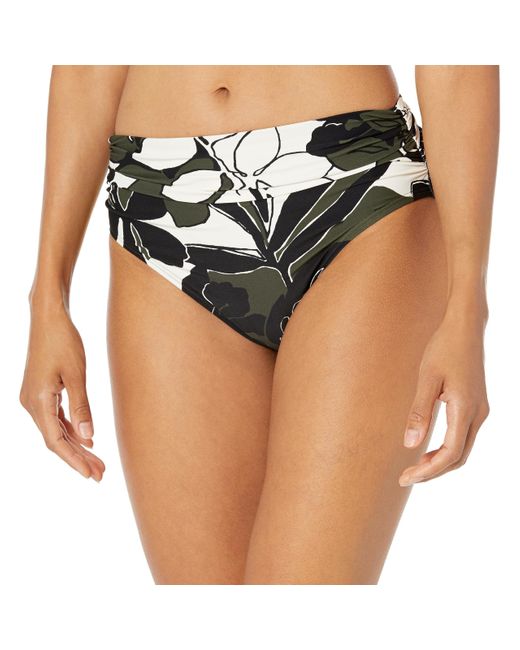 Carmen Marc Valvo Black Standard High Waist Bikini Bottom