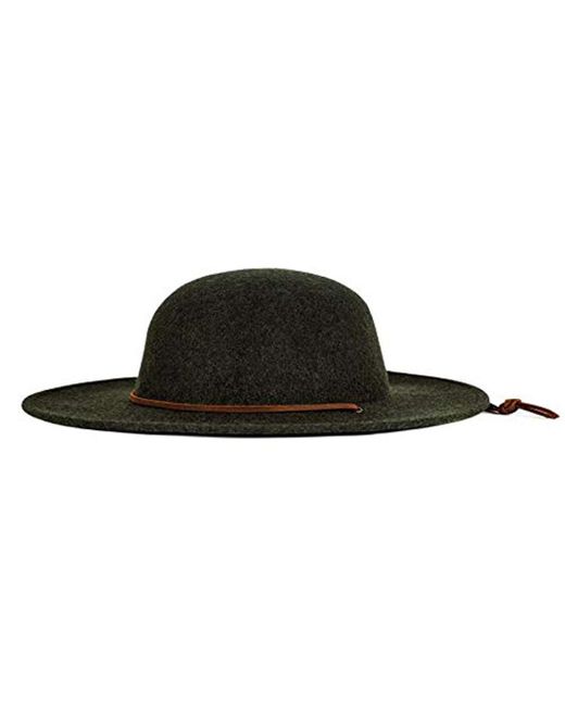 Brixton Green Tiller Wide Brim Felt Fedora Hat for men