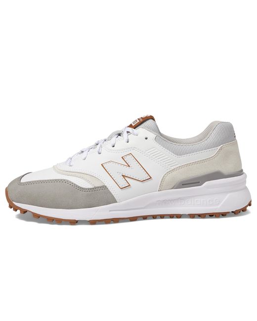 New Balance White 997 Sl Golf Shoe for men