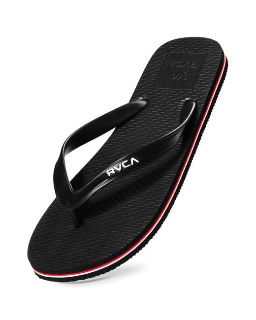 RVCA Black All The Way Sandal Flip-flop for men