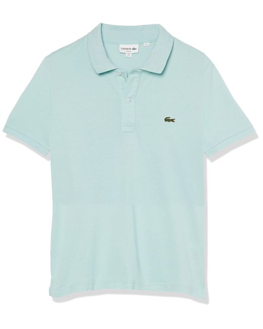 Lacoste Blue Contemporary Collection's Short Sleeve Classic Pique Polo Shirt for men
