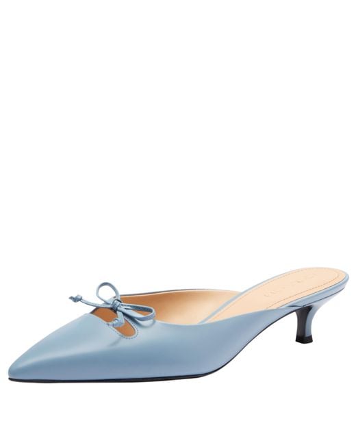 COACH Blue Runway Mule Ballet Flat