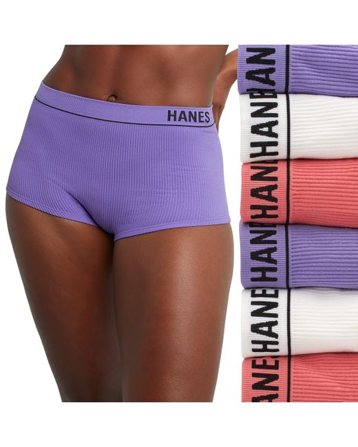 Hanes Originals Seamless Panties Pack in Purple Lyst