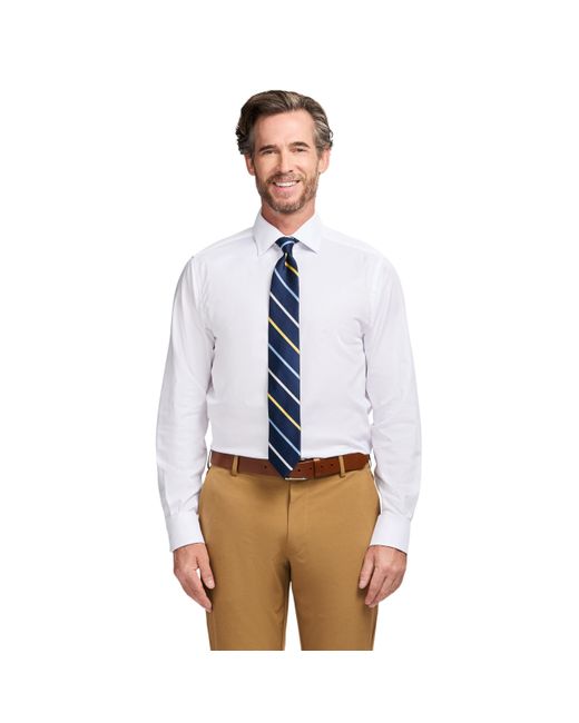 Izod Blue Luxury Classics Royal Texture Long Sleeve Button Down Shirt for men