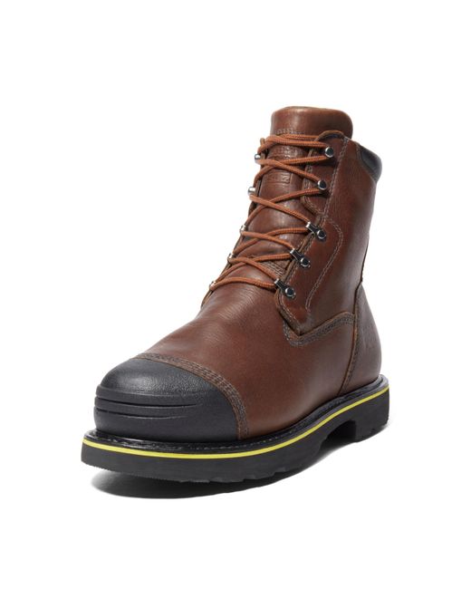 Timberland Brown Bannack Internal Met Guard 9 Inch Alloy Safety Toe Industrial Work Boot for men