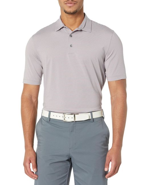 Greg Norman Blue Collection Ml75 Stretch Landscape Polo Grey for men