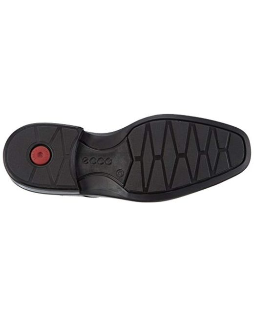 Ecco Leather Illinois Bike Toe Tie in Black for Men Save