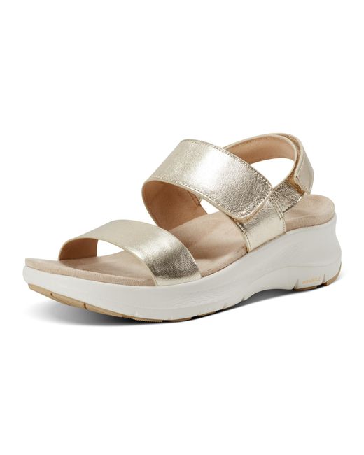 Rockport Metallic Qwera Wedge Sandal