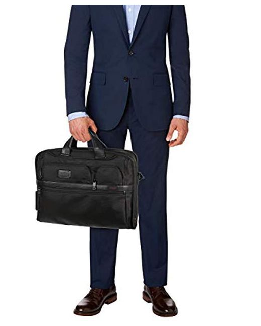 Tumi - Alpha 2 Compact Large Screen Laptop Brief Briefcase - 17 Inch  Computer Bag For And - Black for Men | Lyst