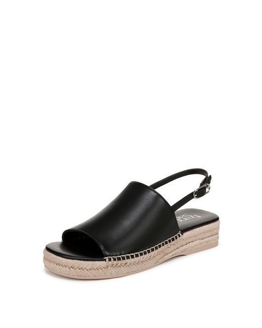 Franco Sarto S Rune Sandal Black Leather 7 M